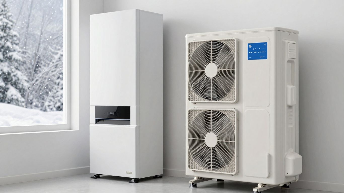 Heat pump and furnace comparison for winter heating