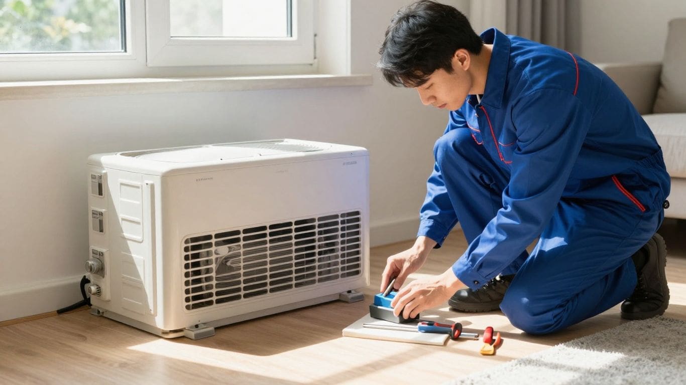 HVAC unit maintenance for peak home performance.